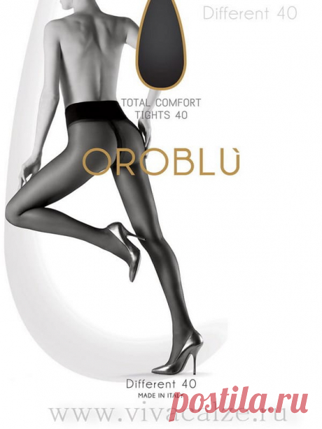 Oroblu DIFFERENT 40 колготки элегантные средней плотности, со специальным комфортным анатомическим поясом-резинкой. Анатомический пояс специального кроя, выше в задней части и чуть ниже спереди, дает более удобную классическую посадку на талии и в большей степени соответствует крою современной одежды. Гладкие, шелковистые, матовые (без блеска) и очень эластичные (с большой долей эластана), с плотным ровным вязанием.