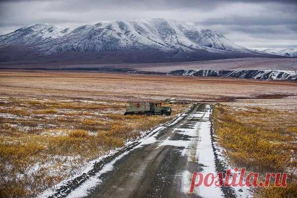Чукотка федеральная трасса Певек Билибино.