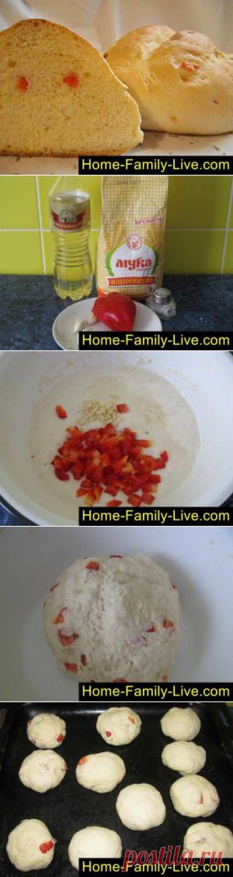 Как испечь хлеб - пошаговый фоторецепт - хлеб с наполнителем болгарски