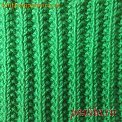 Вязание спицами узоры резинка Рельефная резинка