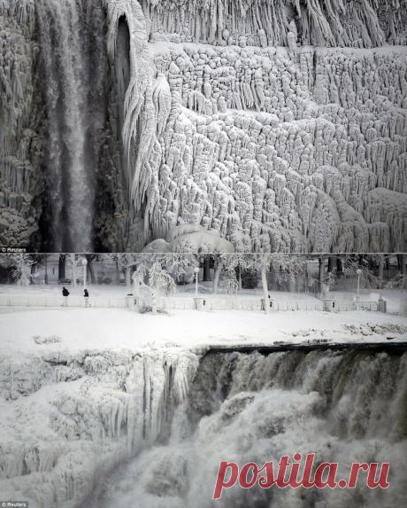 10 завораживающих фото замерзшего Ниагарского водопада : НОВОСТИ В ФОТОГРАФИЯХ