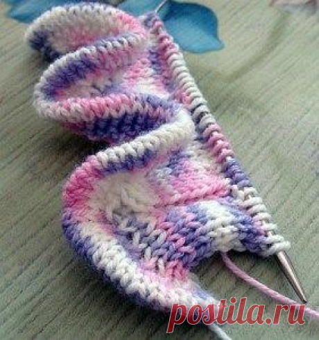 Рюши спицами