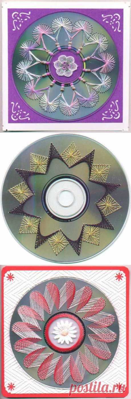 Сувениры из ненужных CD- и DVD-болванок.