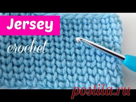 Punto jersey a crochet