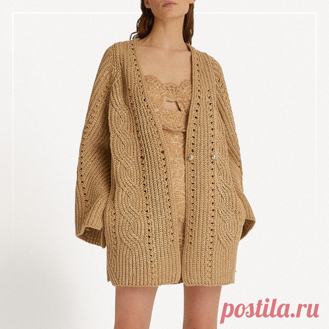 Залипательные кардиганы от модного дома Эрманно Шервино | Вязунчик — вяжем вместе | Дзен