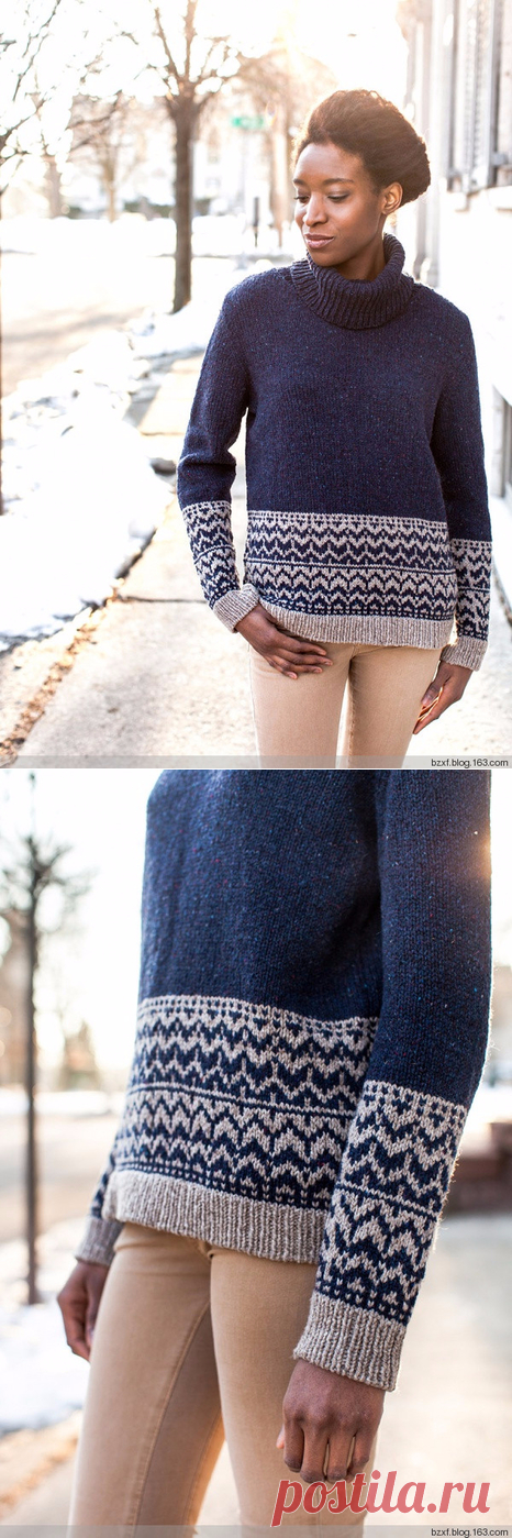 свитер Adara Brooklyn Tweed WINTER 2013 (схема жаккарда)
