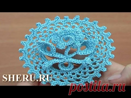 Маленький и необычный вязаный букетик, урок вязания 47
