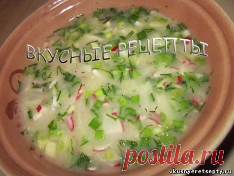 Окрошка овощная - рецепт с фото | Вкусные рецепты