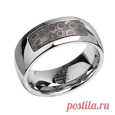 Купить Мужское кольцо Zoom из стали со скидкой