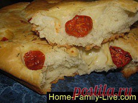 Фокачча с розмарином - пошаговый фоторецепт - хлебная лепешка с наполнителем