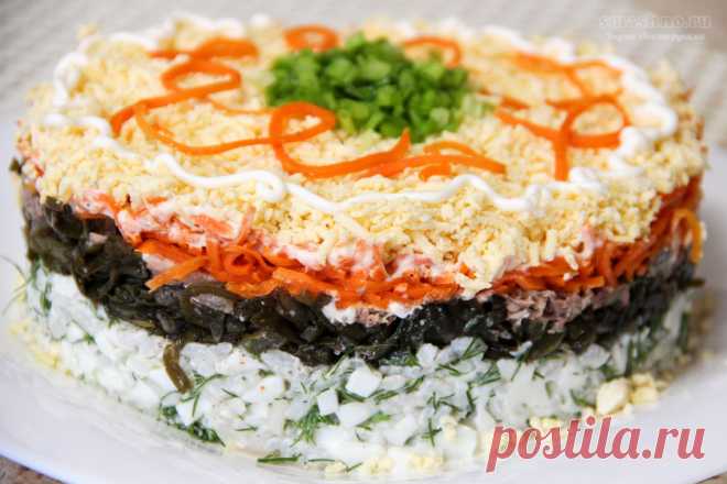 Салат из консервированной сайры с морской капустой и яйцом Рекомендую салат на скорую руку из простых и доступных продуктов: консервированной сайры, морской капусты, яиц и риса. На удивление салат оказался нежным и вкусным. Неужели это можно сделать из простого набора продуктов? Вполне. Простой и вкусный салат из консервированной сайры Ингредиенты сайра консервированная – 1 банка (245 г.); капуста морская– 100 г.; морковь по-корейски – …