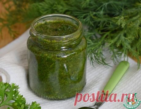 Зелень в масле – кулинарный рецепт