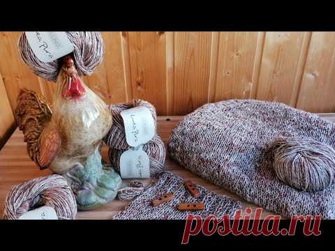 ВЯЗАНИЕ🧶 Джемпер "Пеструшка" из Пряжи Шикарного Состава / Начало процесса #вязаниеспицами