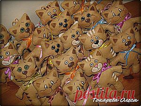Кофейные котики-примитивы. - Ярмарка Мастеров - ручная работа, handmade