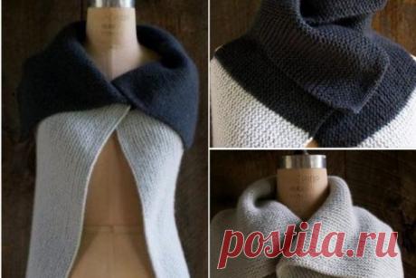 Прямоугольная безрукавка-трансформер: носи как вздумается… Просто, оригинально и очень красиво! – БУДЬ В ТЕМЕ