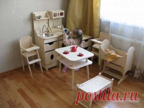 Изготовление игрушечных кухонь / Домики для кукол, мебель своими руками. Коляски, кроватки и другое / Бэйбики. Куклы фото. Одежда для кукол