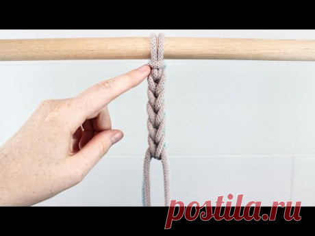 Reverse Endless Falls Knot | Intermediate Macrame Pattern - YouTube