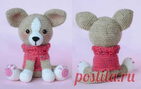 Схема вязания чихуахуа крючком