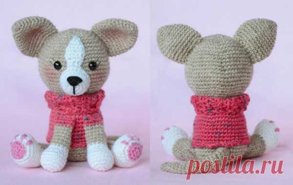 Схема вязания чихуахуа крючком