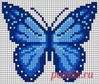 Подборка схем с бабочками для вязания крючком в технике С2С. | Творческая мастерская 