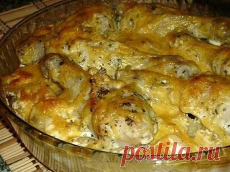 Куриные ножки тушеные в сложном соусе