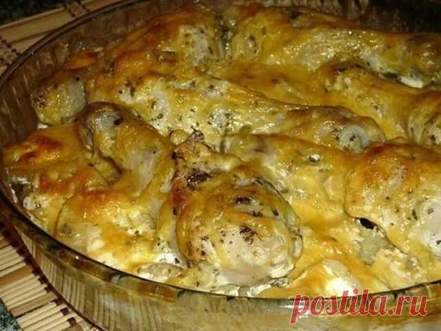 Куриные ножки тушеные в сложном соусе