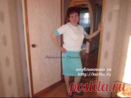 Вязаный спицами костюм – работа Александры Старовой,  Вязание для женщин Здравствуйте! Меня зовут Александра. Связала себе костюмчик к весне и решила им с вами поделиться. Связан он из ПЕХОРКИ Детский хлопок 330м/100гр спицами.