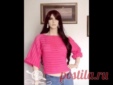 &quot;How To Crochet A Super Super Easy Sweater&quot; For Beginners