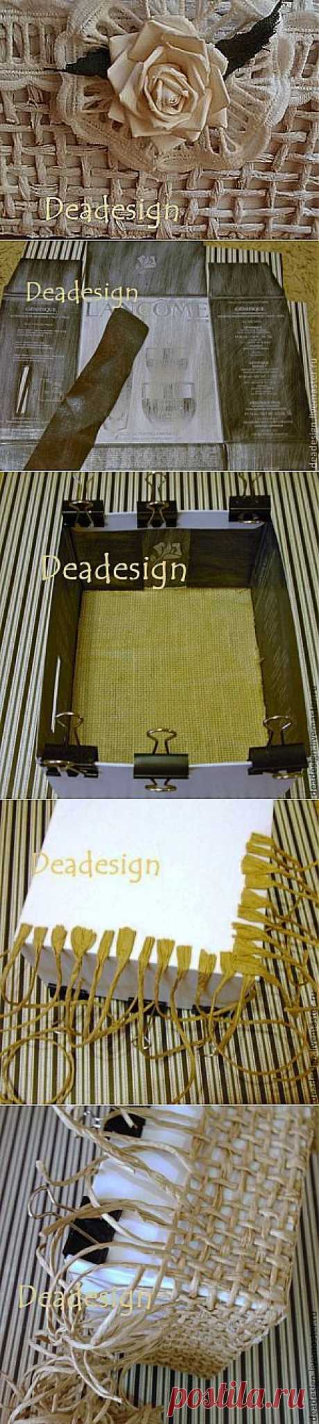 Плетеные корзинки из бумажного шпагата..