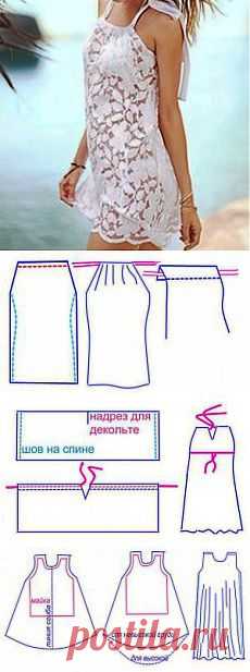 пляжные платья без выкроек