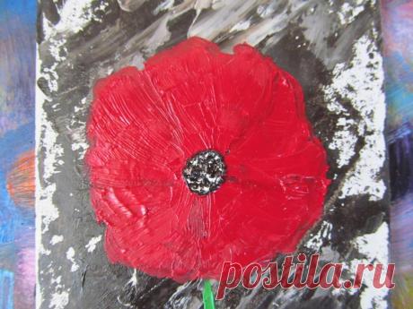 Mohn Ölgemälde Original Kunst Floral Ölgemälde Blume Kunstwerk | Etsy