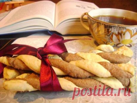 Шоколадно ванильное печенье Спиральки / Рецепты с фото