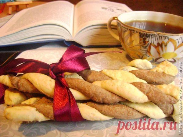 Шоколадно ванильное печенье Спиральки / Рецепты с фото