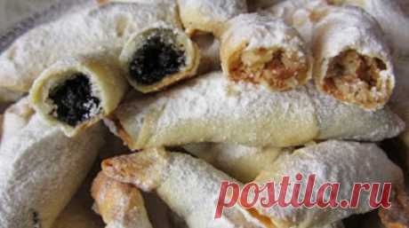 Обалденные рогалики — тончайшее, хрустящее тесто и много сладкой вкусной начинки!