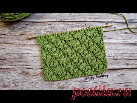 КЛАССНЫЙ Двусторонний Узор спицами для пледа / Reversible textured knitting stitch