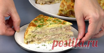 Капустная слоёнка. Раньше готовила с рисом, но с картофелем получается ещё вкуснее | Кухня наизнанку | Яндекс Дзен