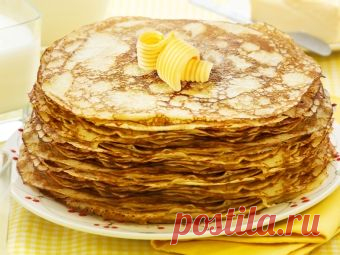 Манные блины на молоке - рецепт приготовления от Простоквашино