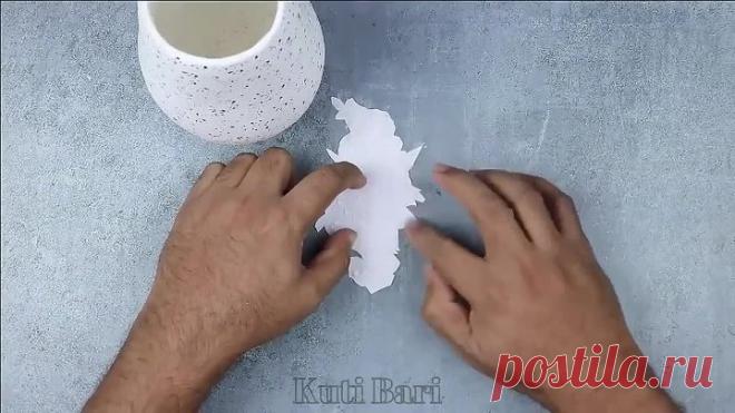 Интерьерная ваза из ничего_ доступная техника, позволяющая создавать красоту