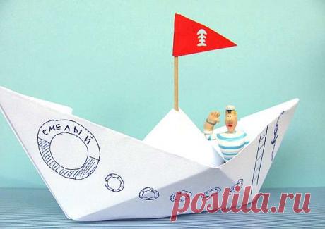 Кораблики из бумаги и картона - делаем своими руками