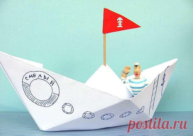 Кораблики из бумаги и картона - делаем своими руками