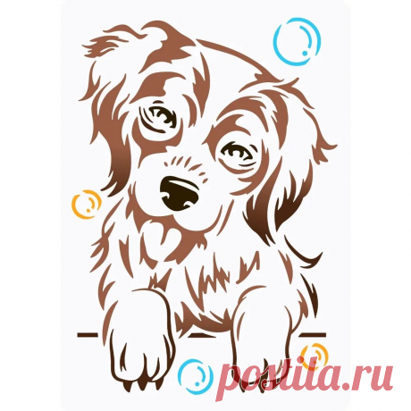 Plantilla de pintura de perro Beagle, plantilla de dibujo de perro reutilizable de 8,3x11,7 pulgadas, plantilla de perro artesanal DIY para Textiles para el hogar Animal - AliExpress