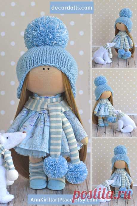 Soft Doll Handmade Fabric Doll Poupée Tilda Doll Baby Art Doll | Etsy