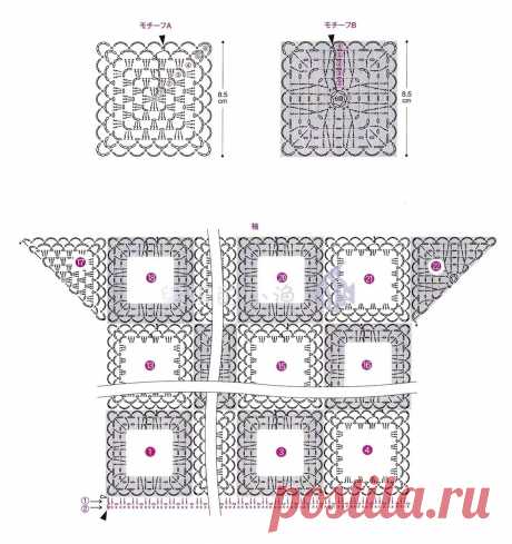 Женские ажурные модели крючком из мотивов. Такие точно нужны в гардеробе. 10 моделей со схемами. | Марина Гречман. Вяжу и Живу. | Дзен