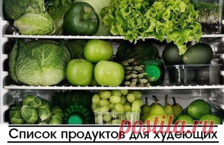 СПИСОК ПРОДУКТОВ ДЛЯ СТРОЙНЕЮЩИХ