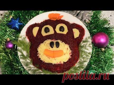 Салат с сельдью «Обезьянка» / Простые рецепты
