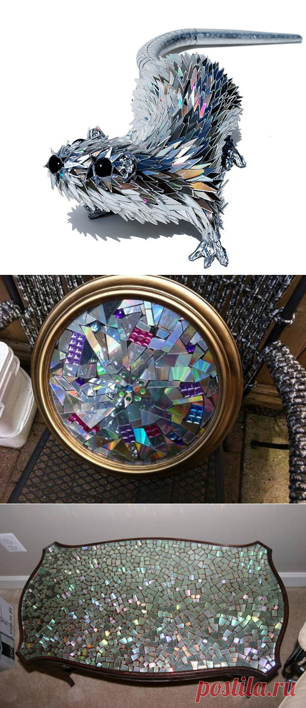 12 ПОДЕЛОК ИЗ СТАРЫХ CD-ДИСКОВ