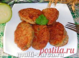 Куриные котлеты с кабачком в мультиварке