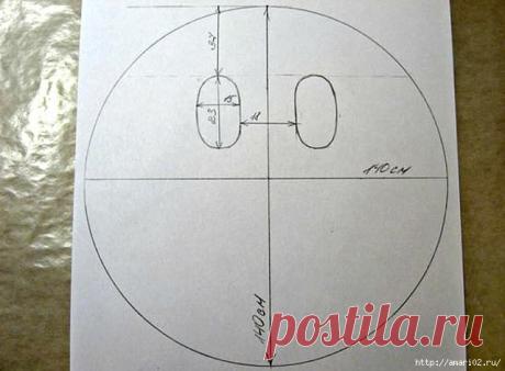 Кардиган по круговой выкройке