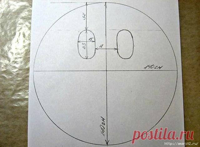 Кардиган по круговой выкройке