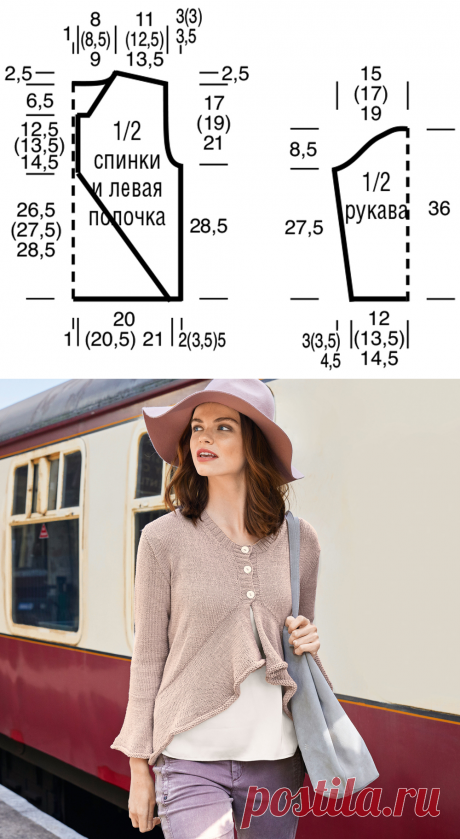Короткий жакет с воланом